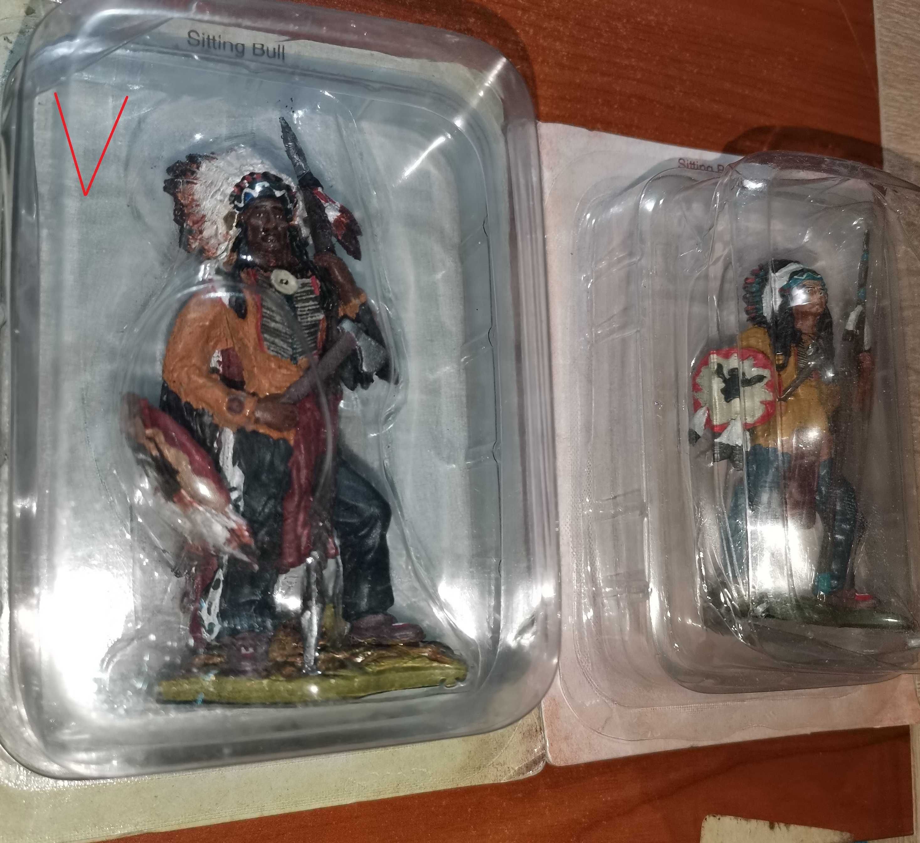 Figurine Indieni din plumb model Sitting Bull versiunea 2 marita