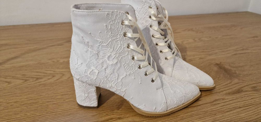Botine mireasa Adelle - Ancolette, marimea 37