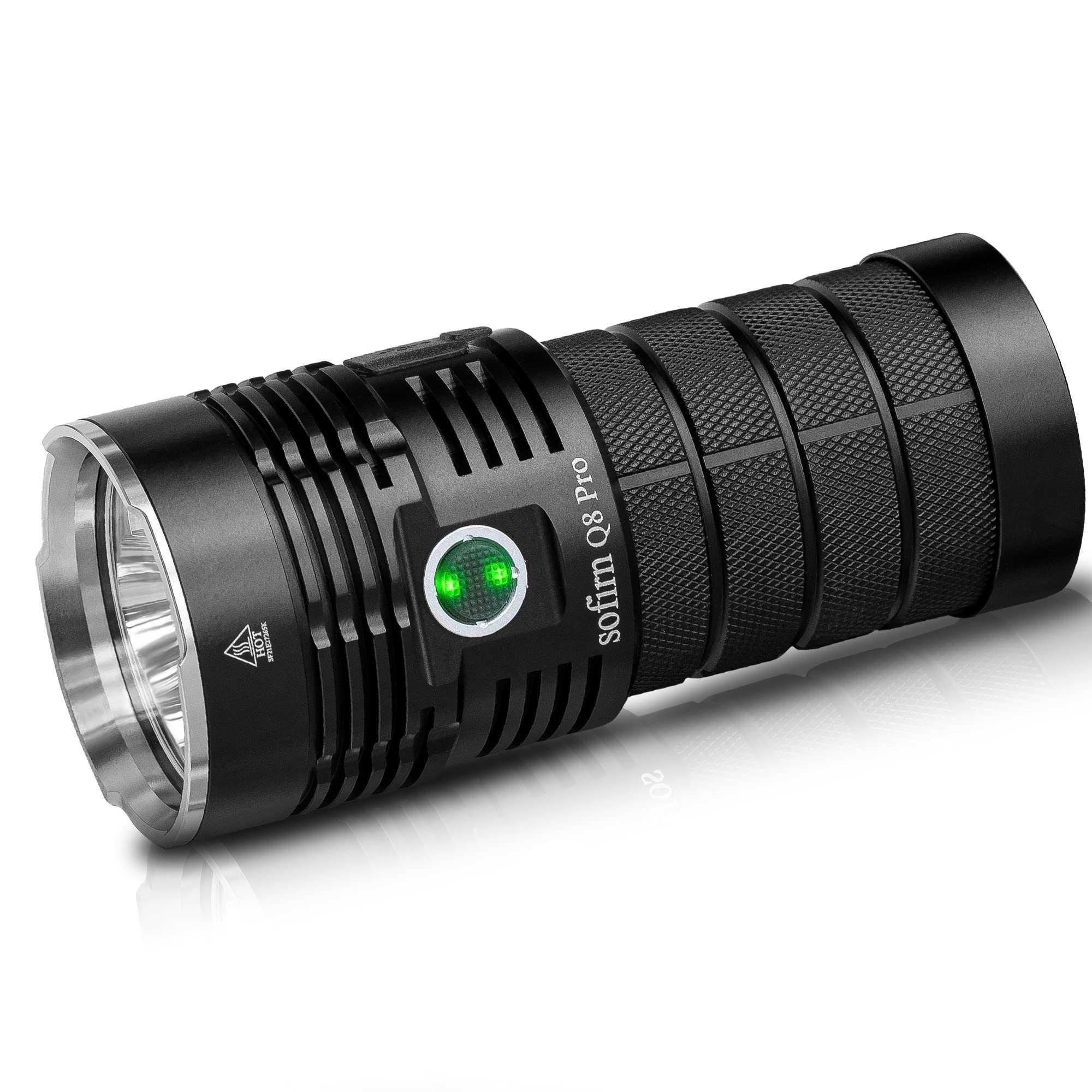 Lanterna LED Sofirn Q8 PRO + husa protectie + diffuser