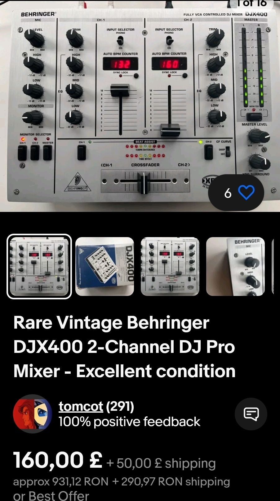 Mixer rar Behringer DJX400