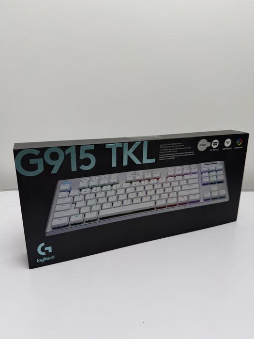 Tastatura gaming Logitech G915 TKL White noua