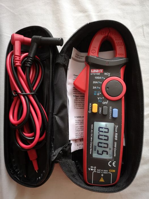 Uni-t Ut210e AC/DC Мини Ампер Клещи True RMS