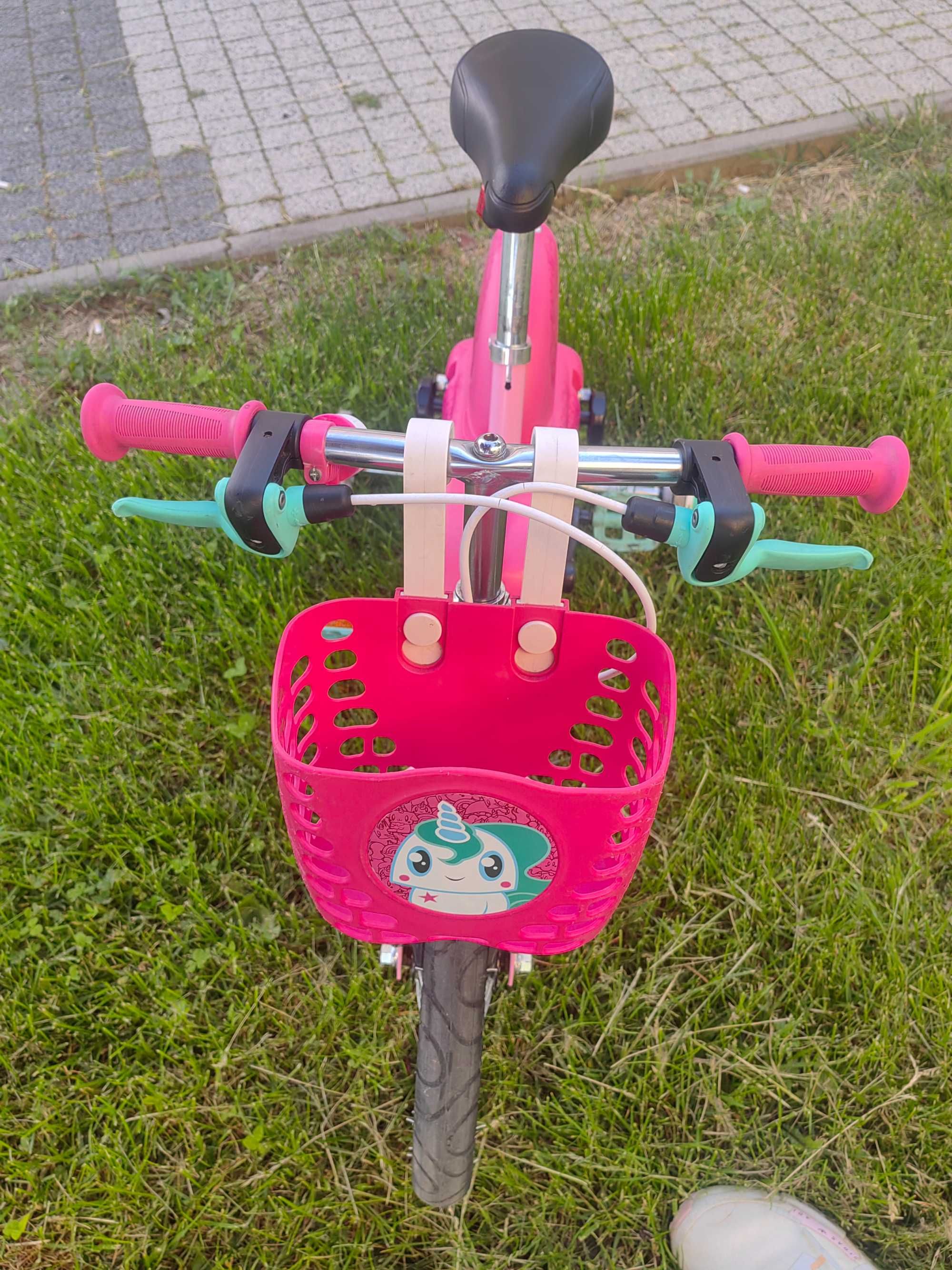 Детско колело за момиченце до 5г от Декатлон, гуми 14 цола