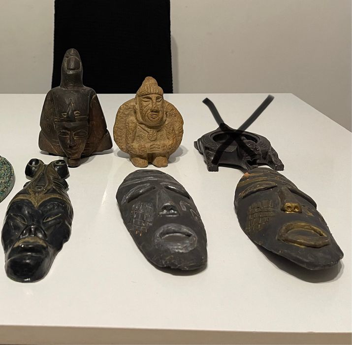 Figurine din piatra, masti ceramica