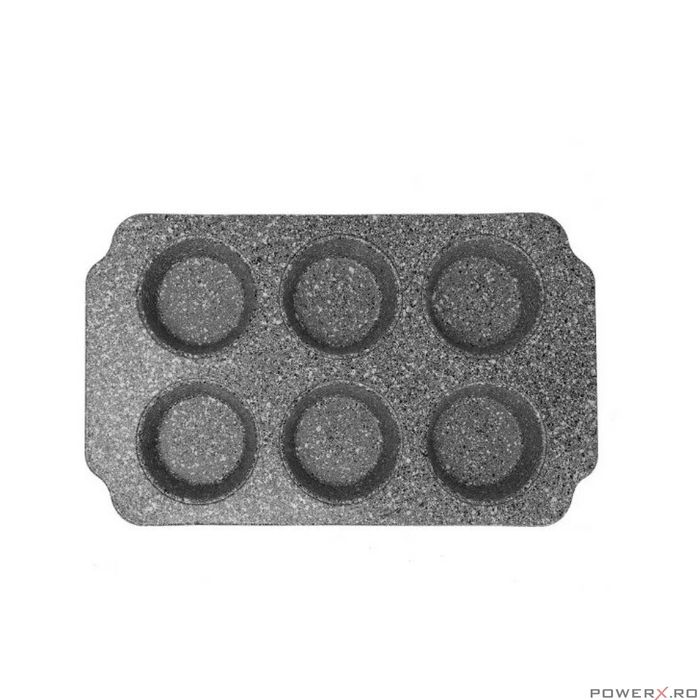 Tava pentru copt, forma 6 briose, Klausberg