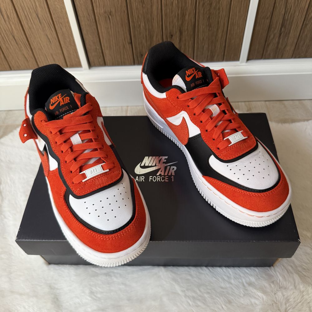 Nike Air Force 1 Shadow 'Cracked Leather - Rush Orange'