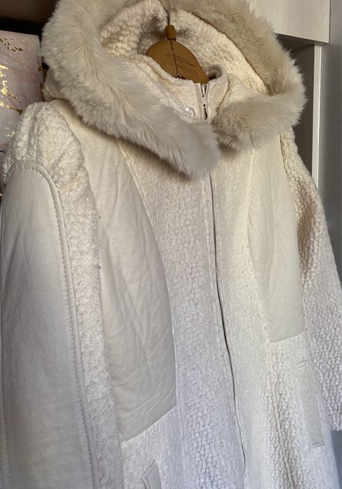 Дамско бяло палто - Riva 95
