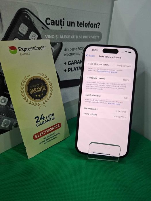 Telefon Apple Iphone 16 256GB (AG44 Bc2 B:6569)-garantie 2 ani!