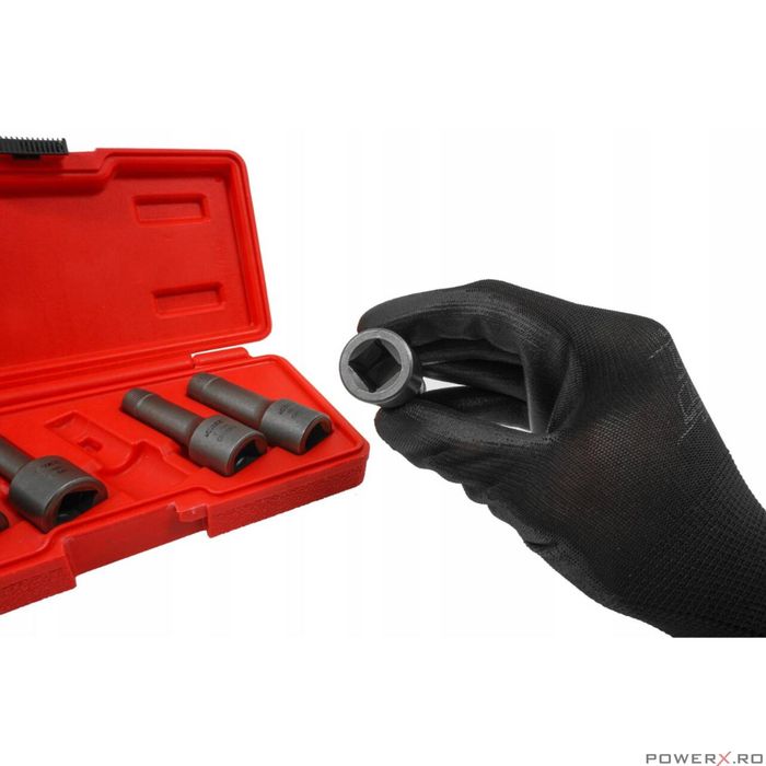 Trusa extractoare pentru suruburi 1/2", 8-16mm 5 piese, Verke