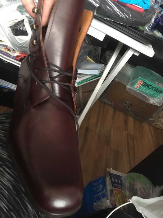 Нови италиански боти, размер 45, естествена кожа