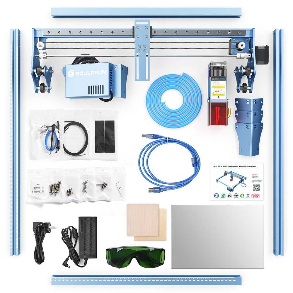 SCULPFUN S10-1400лв S30-1400лв 10W CNC лазер лазерно гравиране рязане