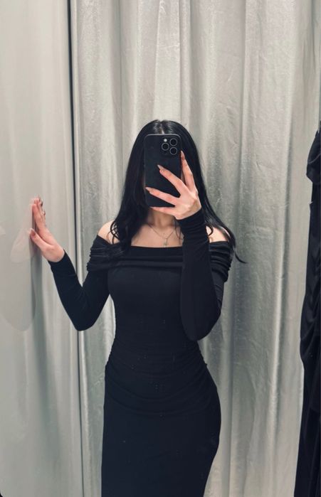 Длинное платье Bershka