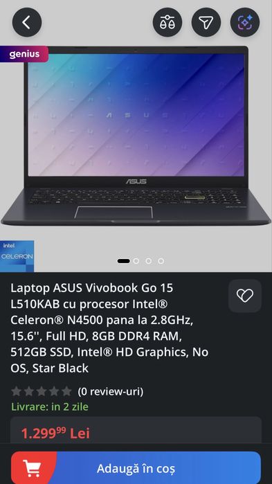 Laptop Asus VivoBook Go15