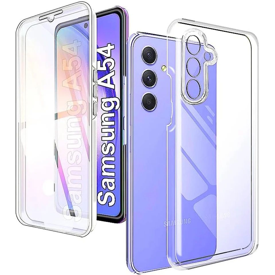 Husa 360Fata Spate PC Clar Samsung A05/A13/A15/A23/A33/A16/A36/A56/A26