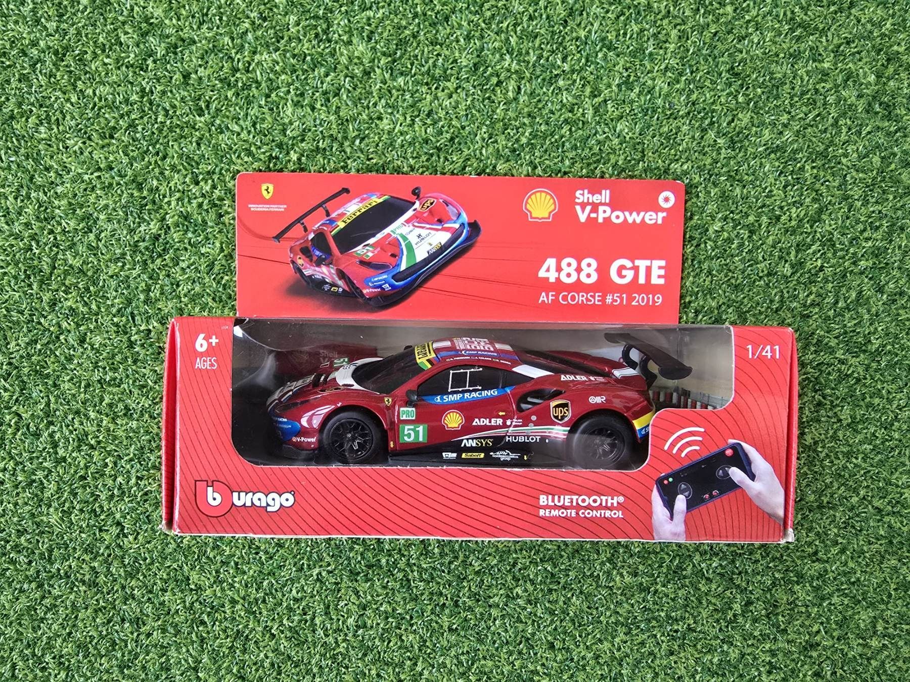 Shell Ferrari 488GTE ново радиоуправляема количка