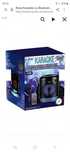 Boxa Karaoke cu Bluetooth Microfon & Ecran LED 10W - 21x20x30cm
