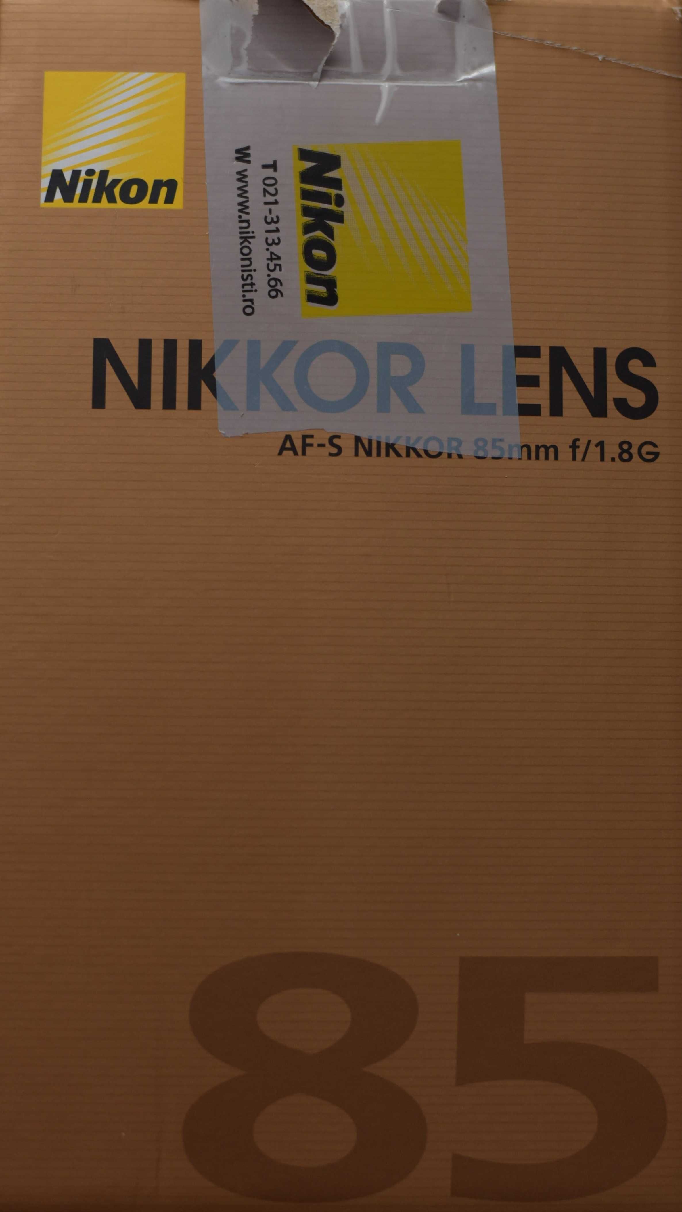 Obiectiv Nikon 85mm AF-S f1.8G