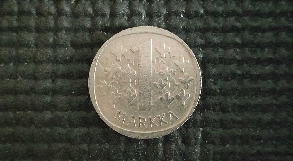 1 марка (Финландия, 1976)
