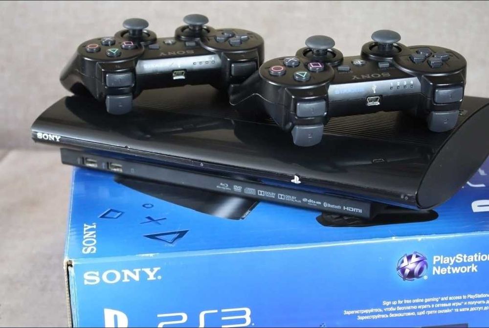 Sony ps3 super slim 500gb 24топ игр+мув с камерой
