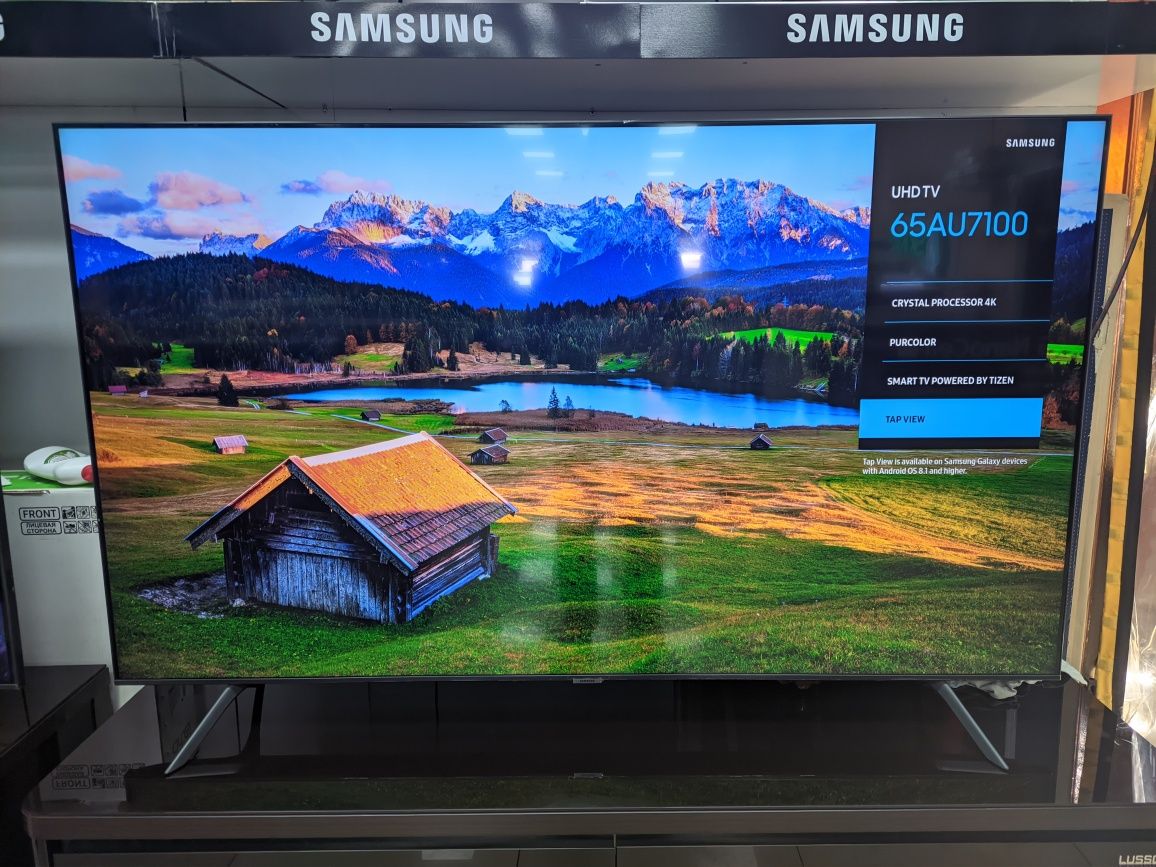 Телевизор Samsung UE65AU7100 65" (Новинка 2021) + акция Мегого