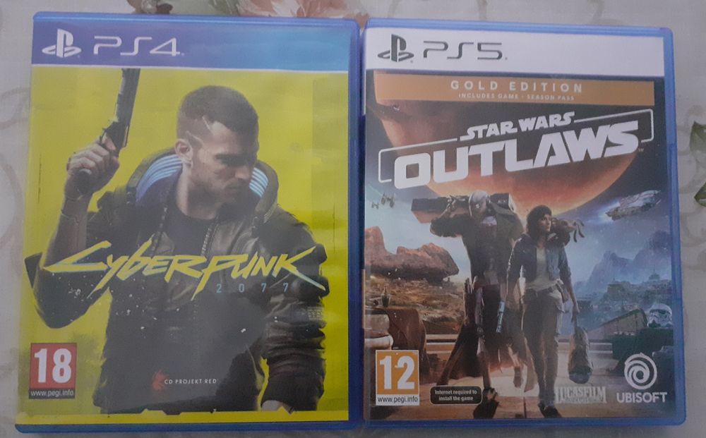 Joc Ps4-Ps5 Cybărpank 2077 șî Star Wărs Outlaws.
