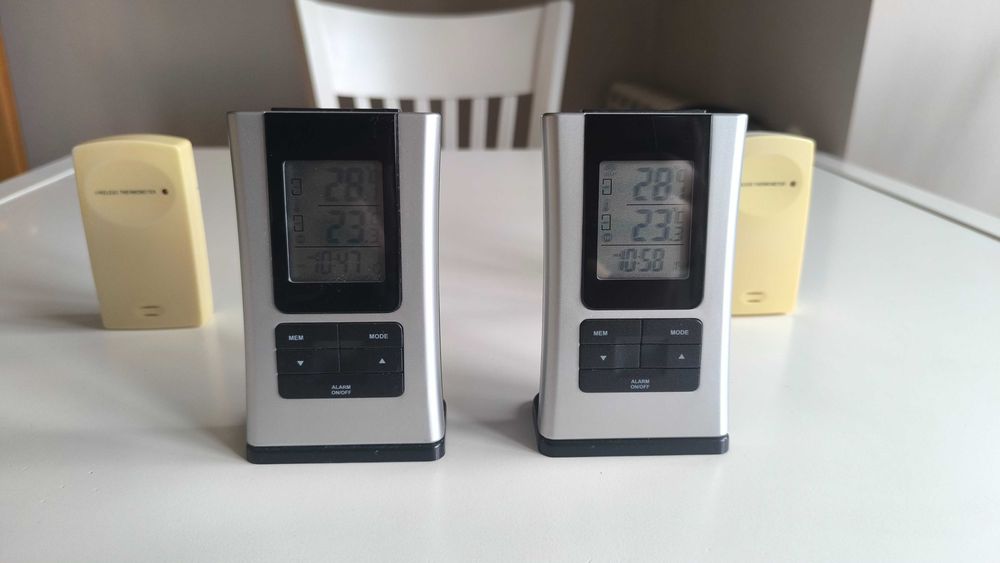 Метеорологични станции безжични с външни датчици 2 броя независими