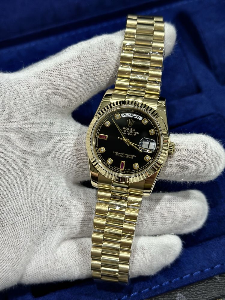 Rolex daydate black dial 36 mm