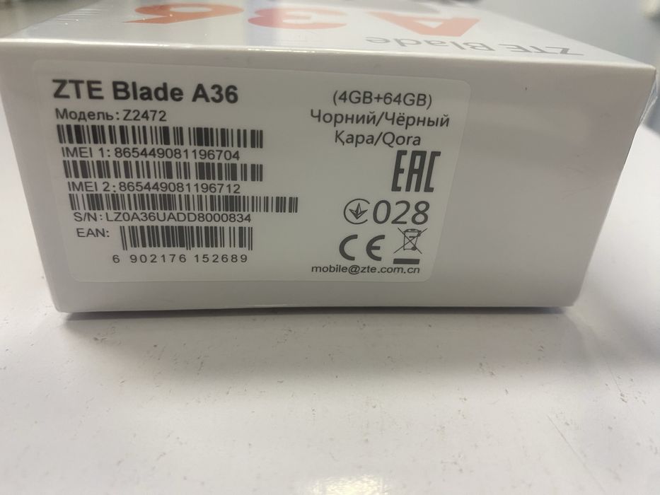 Zte Blade A36 12/64 Gb