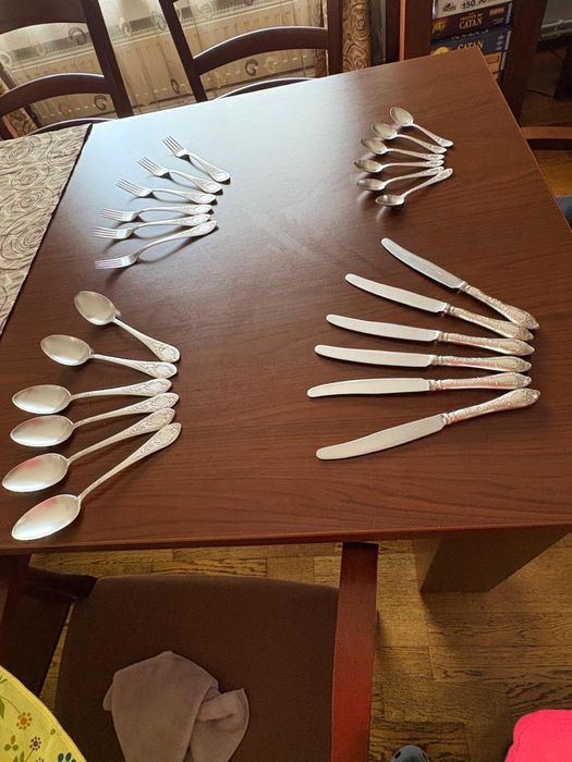 Set tacamuri argint vintage russian silver