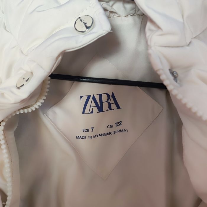 Дълго яке с пух и пера Zara