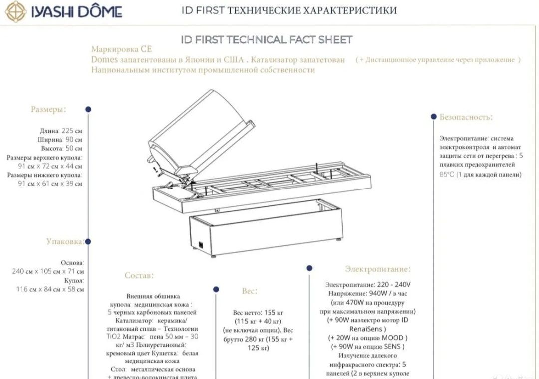 Iyashi dome уникальный японский детокс модуль