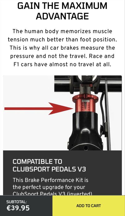 Fanatec CS Brake Performance Kit