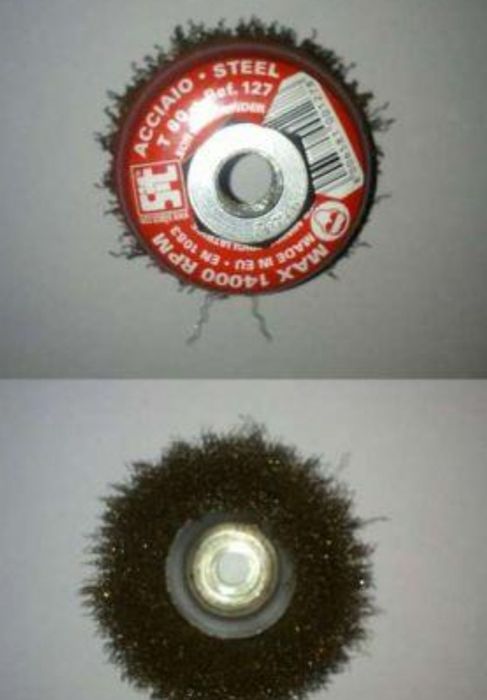 Perie cupa, pentru otel/metale feroase/neferoase, diametru 80 mm,Nou