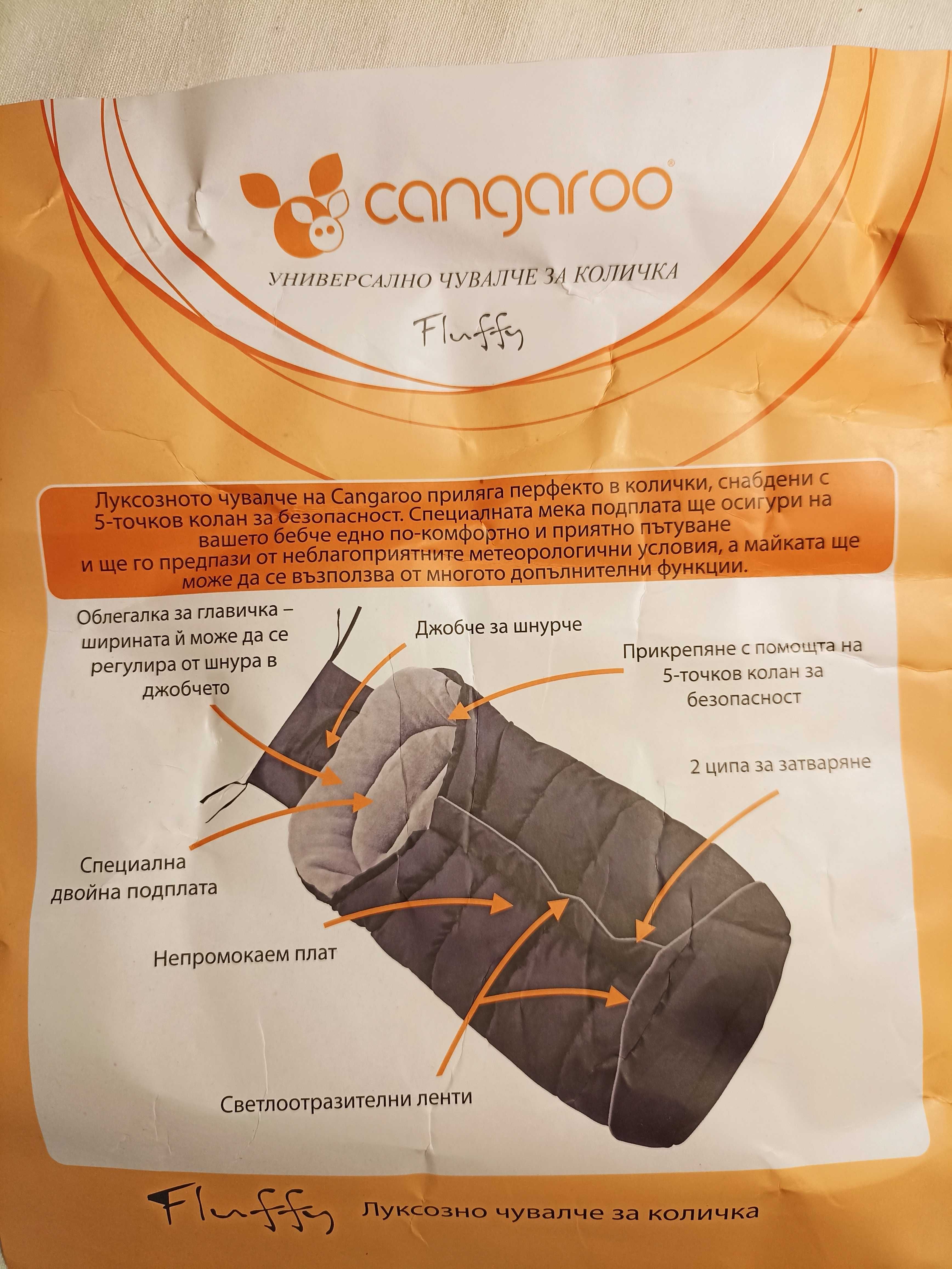 Термо чувалче за количка Тъмно синьо Cangaroo Fluffy.