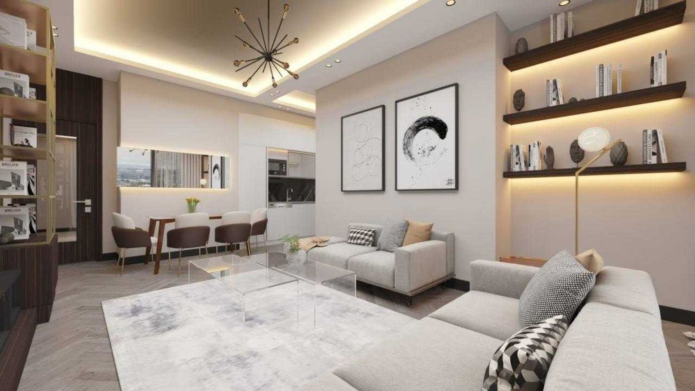 NestOne: Угловая 3х комнатная квартира 72кв.м. 11-этаж