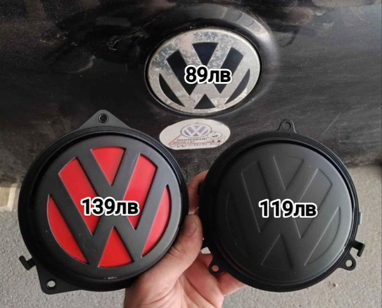 • Оригинални емблеми на VW Golf 5 (предна, задна и за волан) emblema