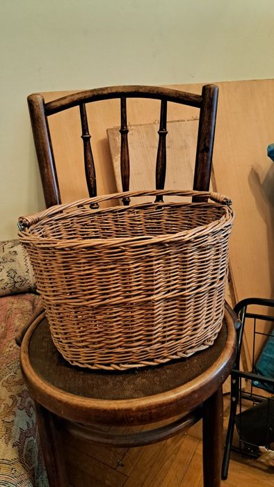 Coș împletit din răchită! Model vehi pentru bicicletă!