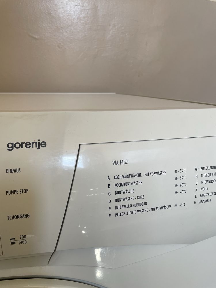 Работеща пералня gorenje wa 1482