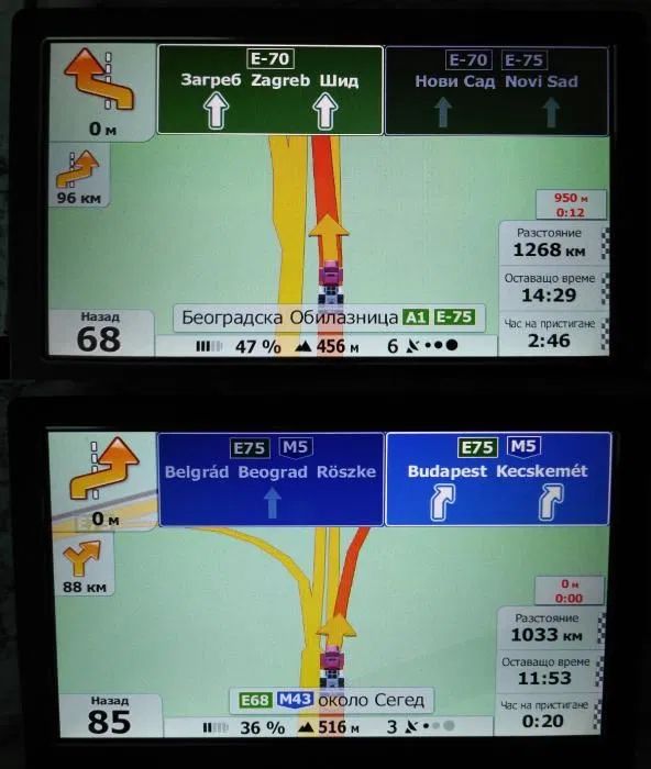Професионална 7" GPS навигация за Камион-Navi Europe с вграден сенник