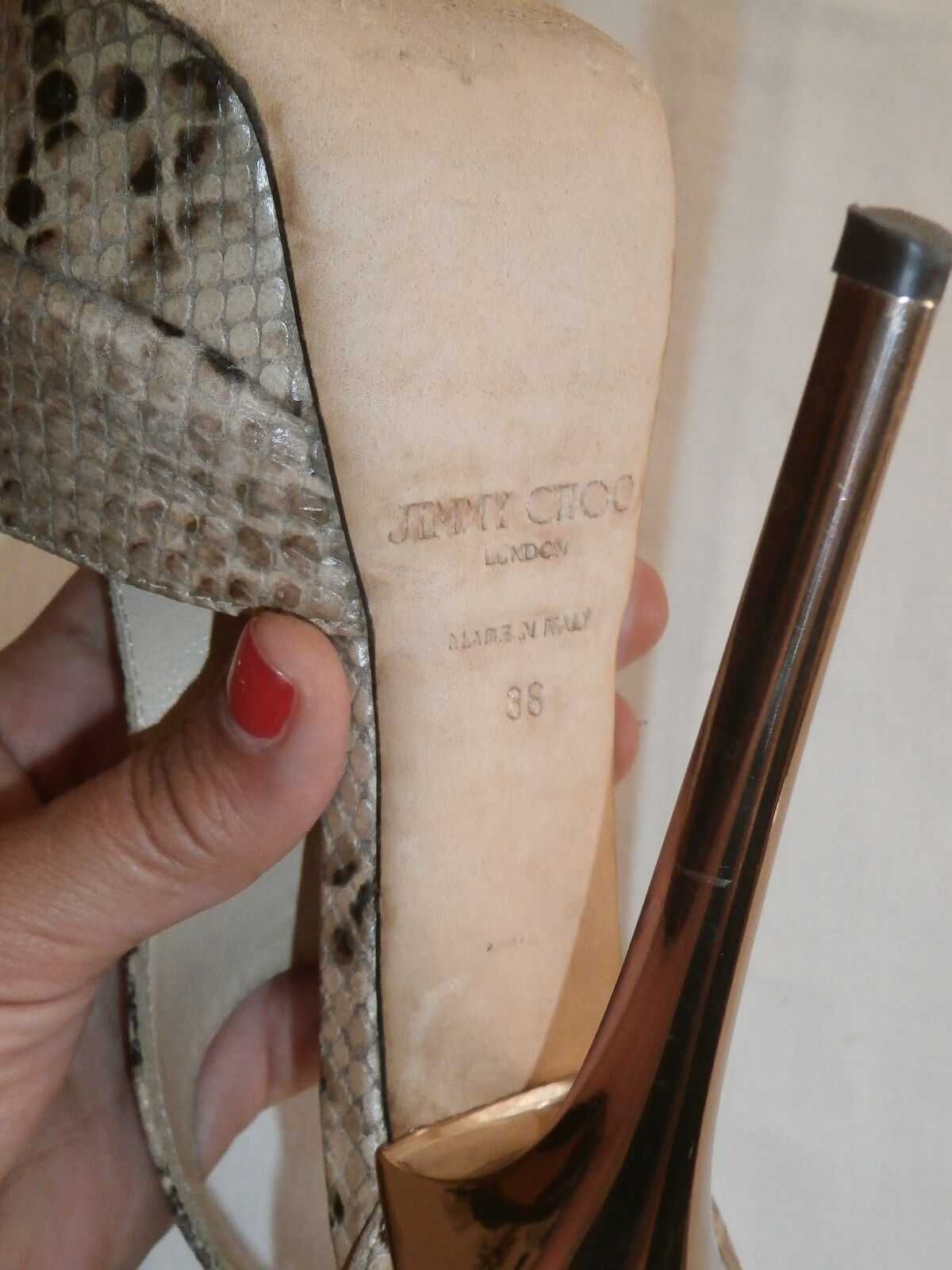 JIMMY CHOO питон 36,5 оригинални