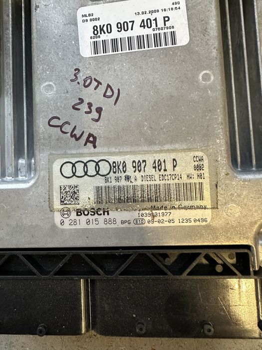 Компютър двигател Audi A4 A5 3.0TDI 239кс CCWA b8 ауди а4 а5 3.0тди