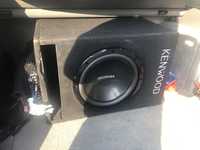 Subwoofer auto kenwood 1200w rms 400w amplificator