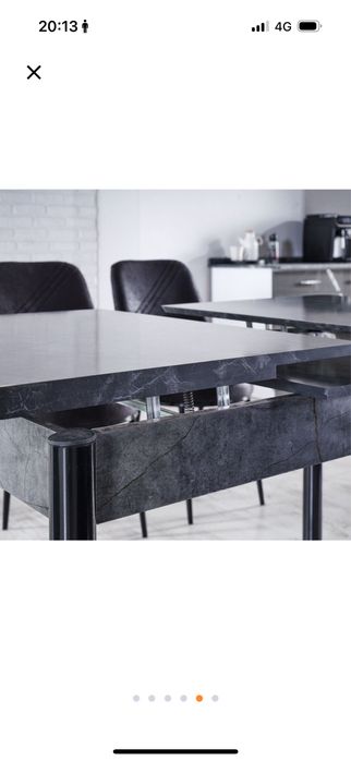 Masa bucatarie extensibila + 6 scaune