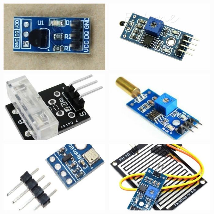 Дисплей 16х2 DS18B20 PIR HC-SR501 RFID RC522 MAX485 TTL MQ2 Arduino