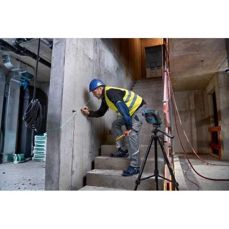 Линеен лазерен нивелир BOSCH GLL 2-15 G Pro, зелен лъч
