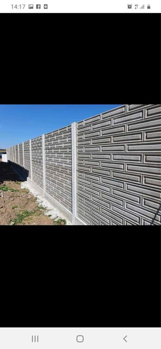 Gard placi beton