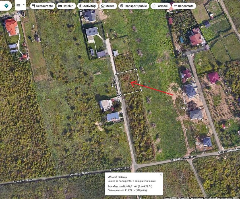 Teren intravilan 860mp, ingradit, zona Cimitirul Evreiesc