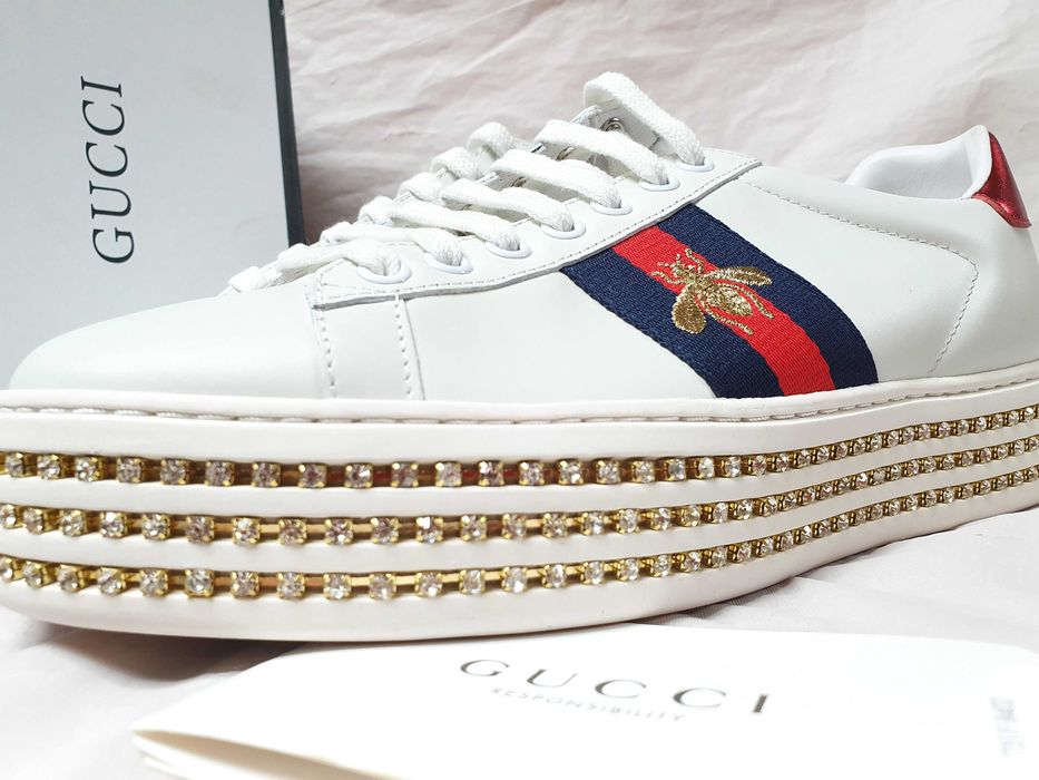 Adidasi Gucci white..model deosebit de frumos cu strasuri.. 2025