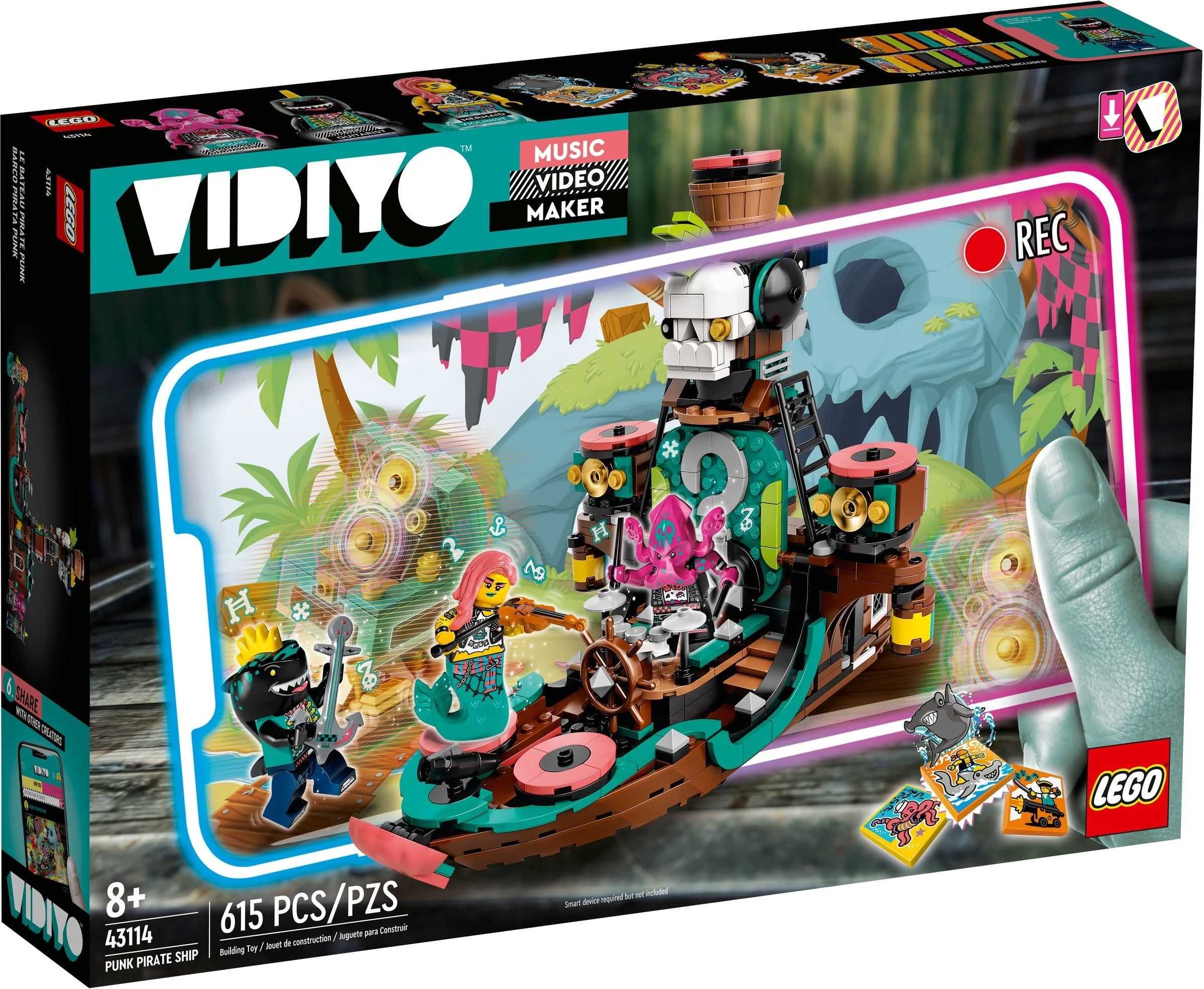 Lego VIDIYO 43114 – Corabia Piratilor Punk -NOU sigilat