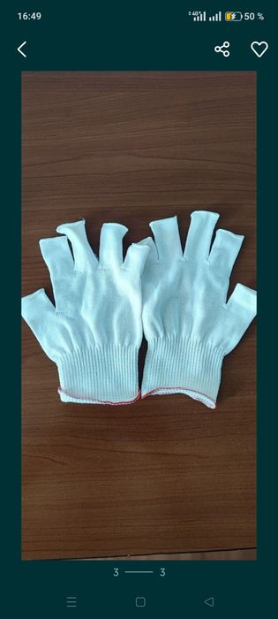 Cel ma Ieftin.!Vând manusi cu degete și mănuși universale din bumbac.